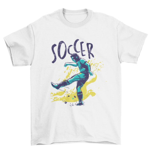 Soccer Grunge Color T-shirt Design