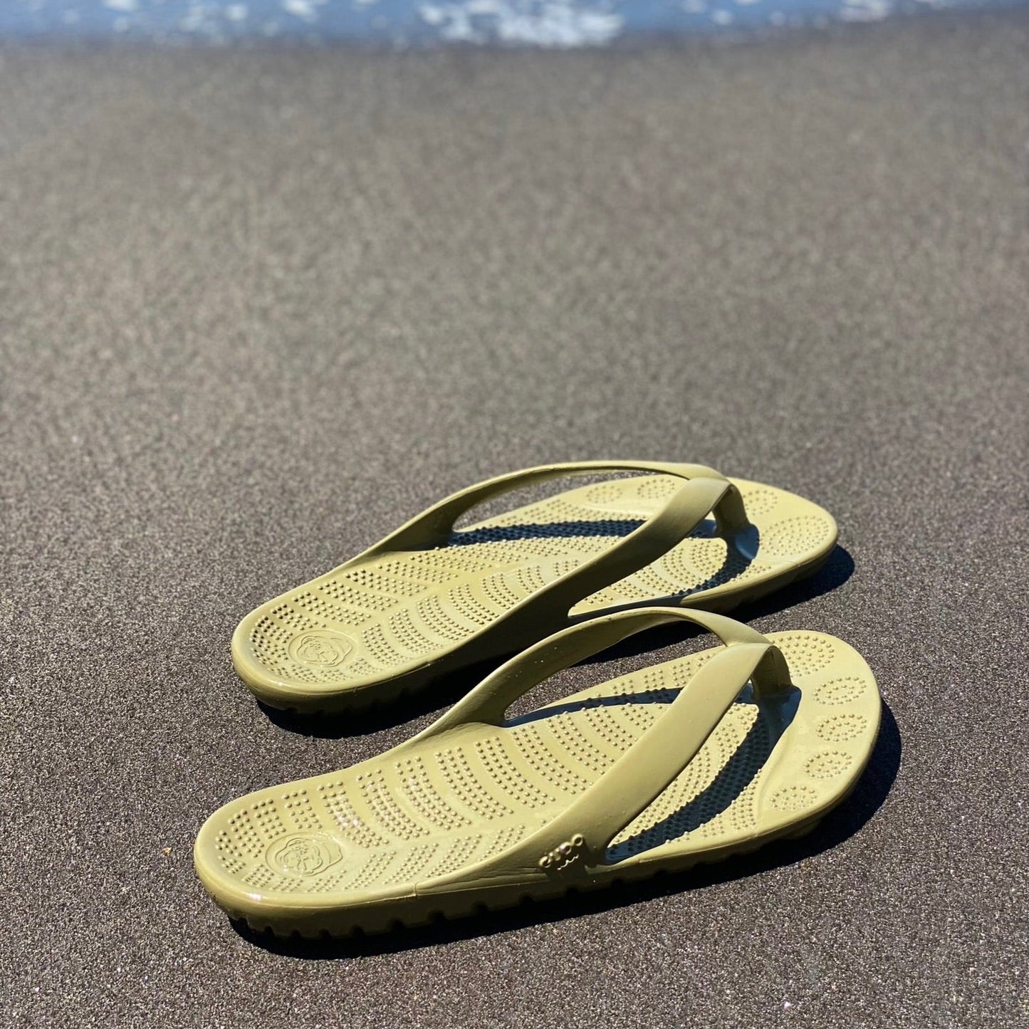 Seaweed Green Flip-Flops