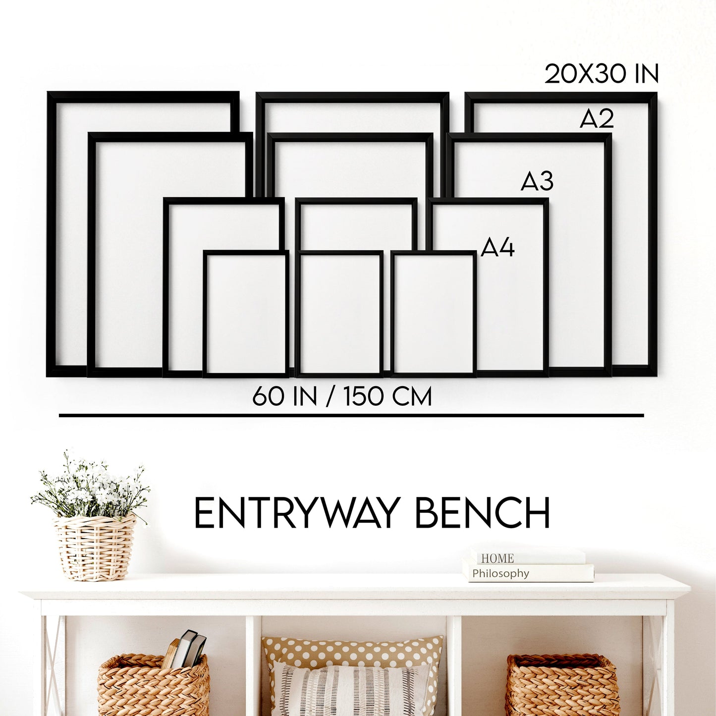 Large artwork | set of 2 pictures for hallway