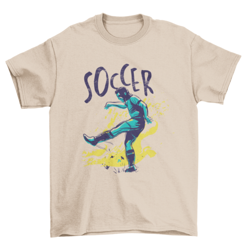 Soccer Grunge Color T-shirt Design