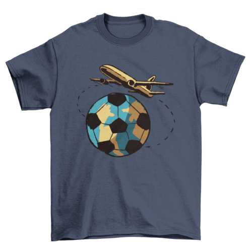 Travel Football T-shirt Design