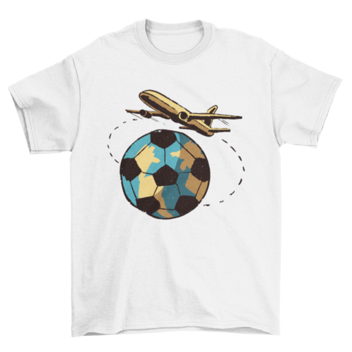 Travel Football T-shirt Design