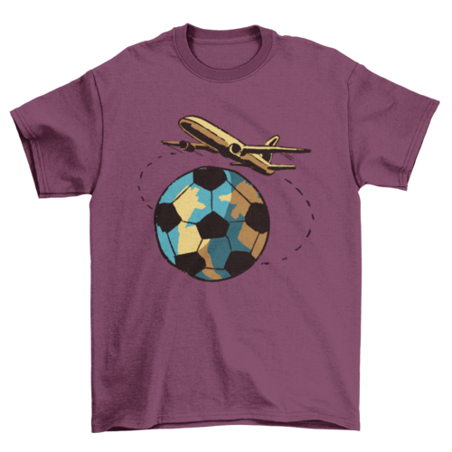Travel Football T-shirt Design