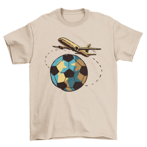 Travel Football T-shirt Design