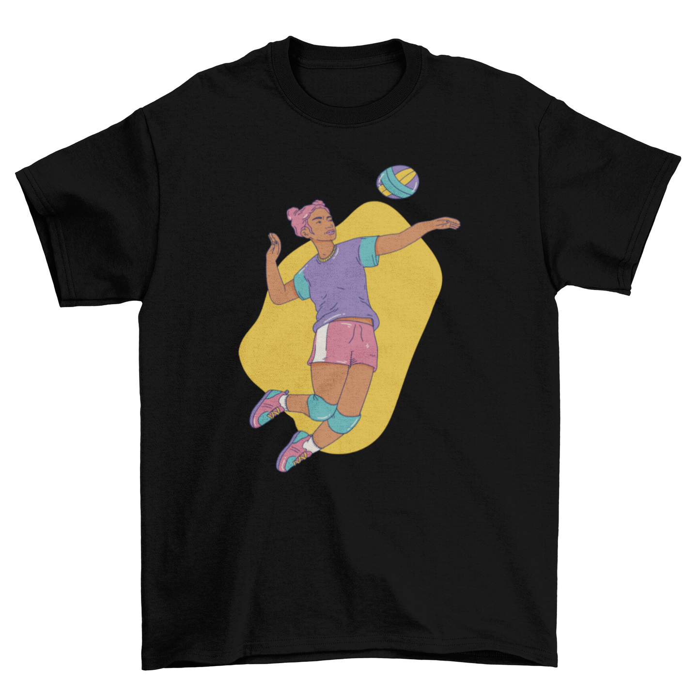 Girl playing volleyball t-shirt