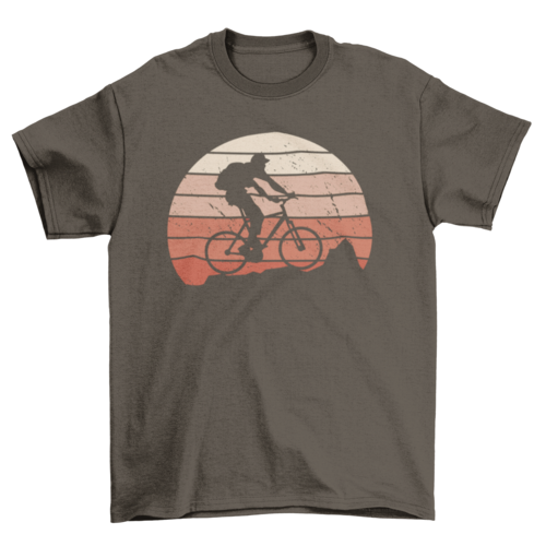 Mountain bike silhouette t-shirt