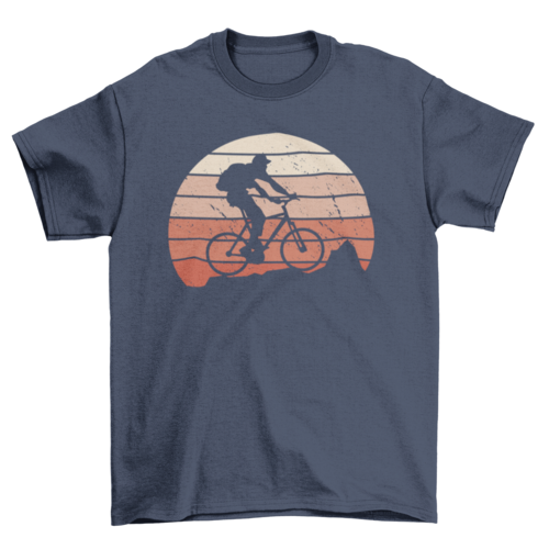 Mountain bike silhouette t-shirt