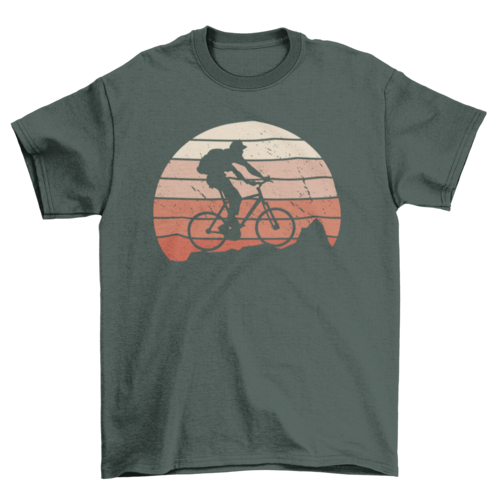 Mountain bike silhouette t-shirt