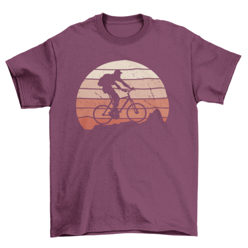 Mountain bike silhouette t-shirt
