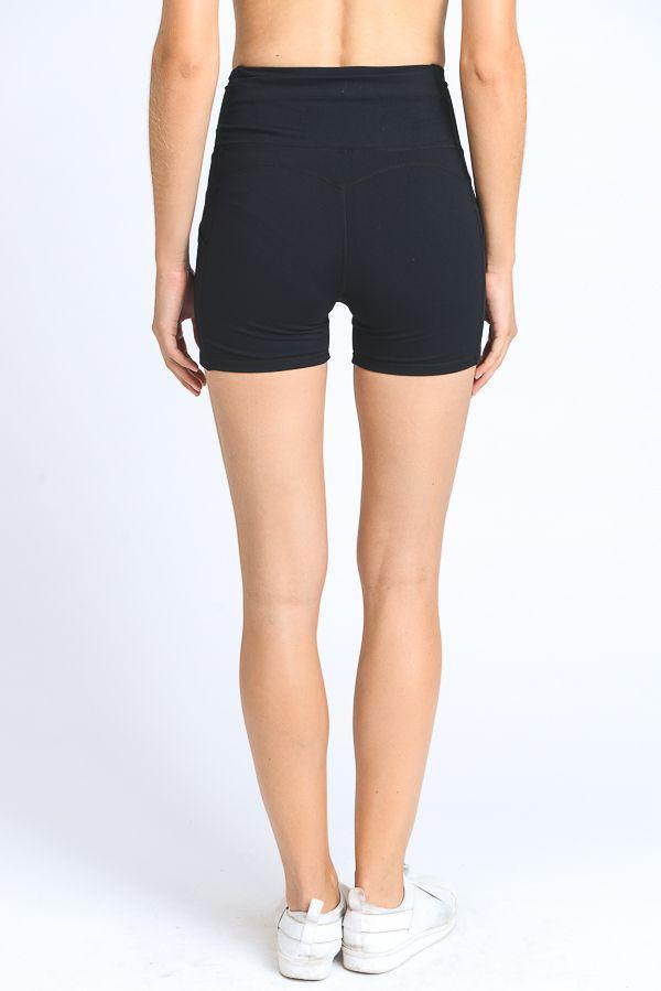 High Waist Active Shorts Feature Flattering Accents