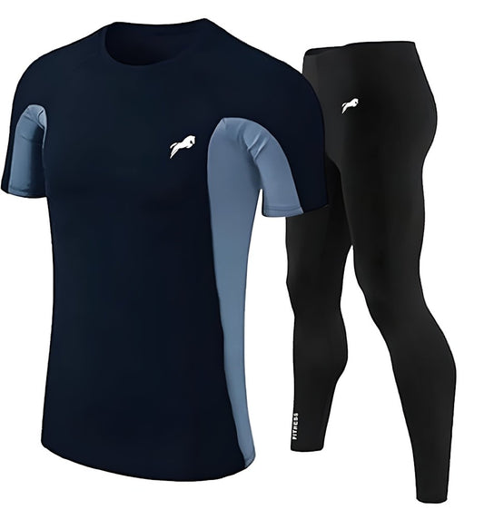 Sports Wear Halfsleeve T-Shirt & Lower for Men Size L Color Multicolor