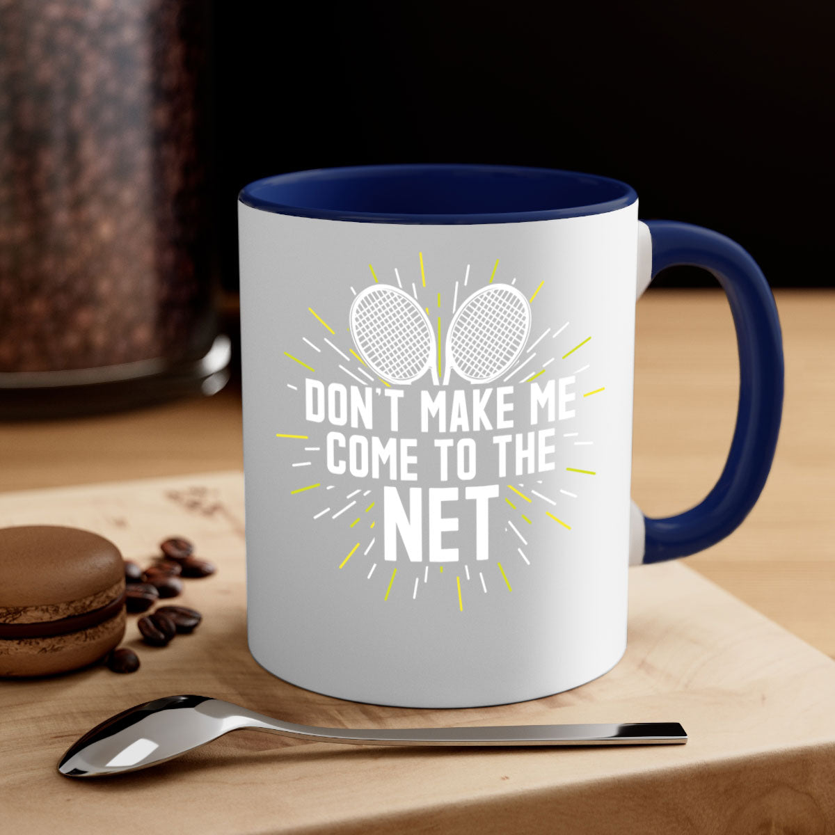 dont make me come to the net 586#- tennis-Mug / Coffee Cup