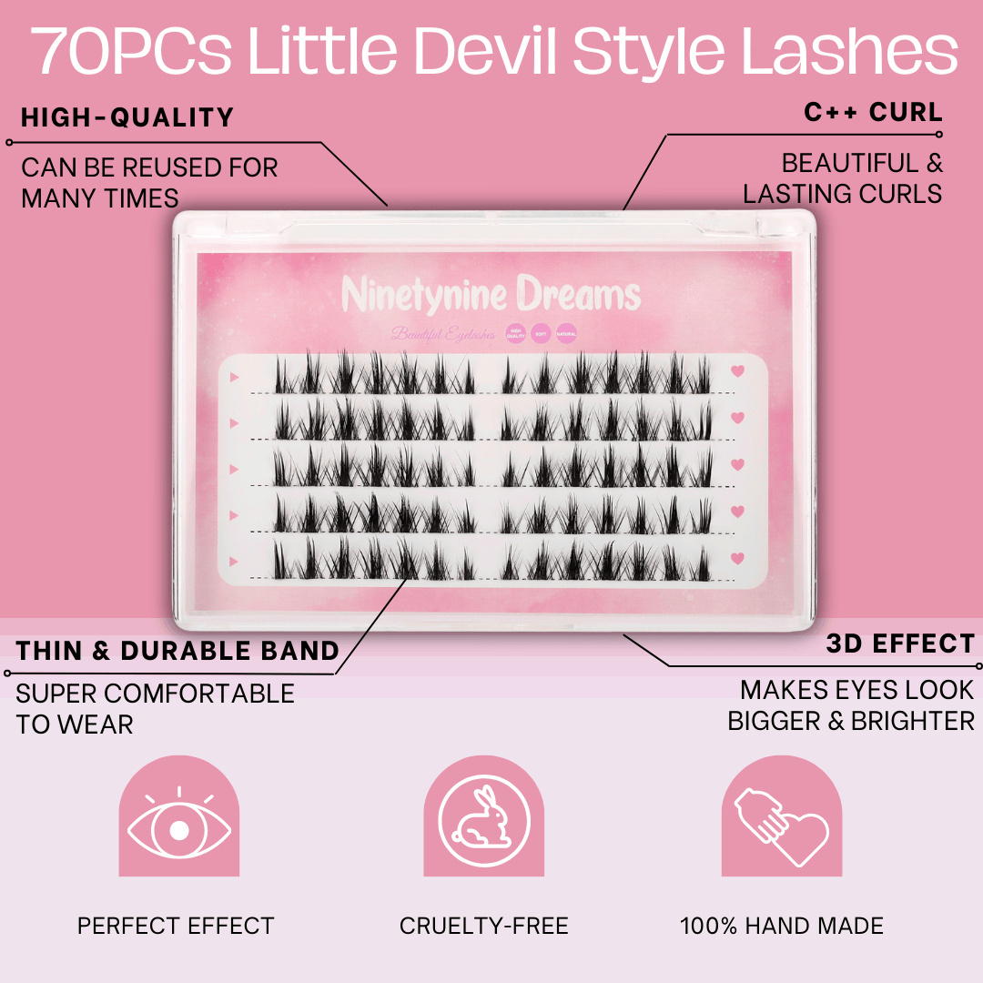70PCs Little Devil Style Lashes