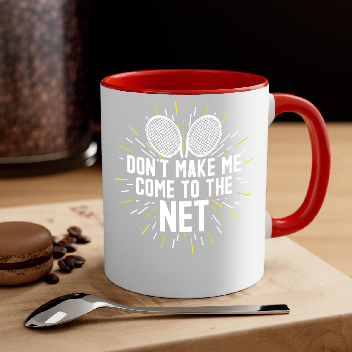 dont make me come to the net 586#- tennis-Mug / Coffee Cup