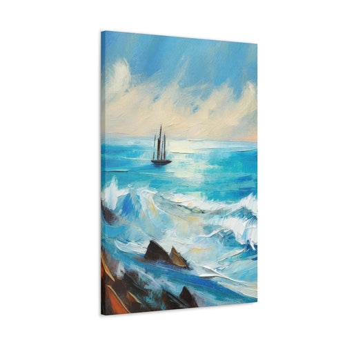 Wall Art Decor - Canvas Print Artwork - Blue Ocean