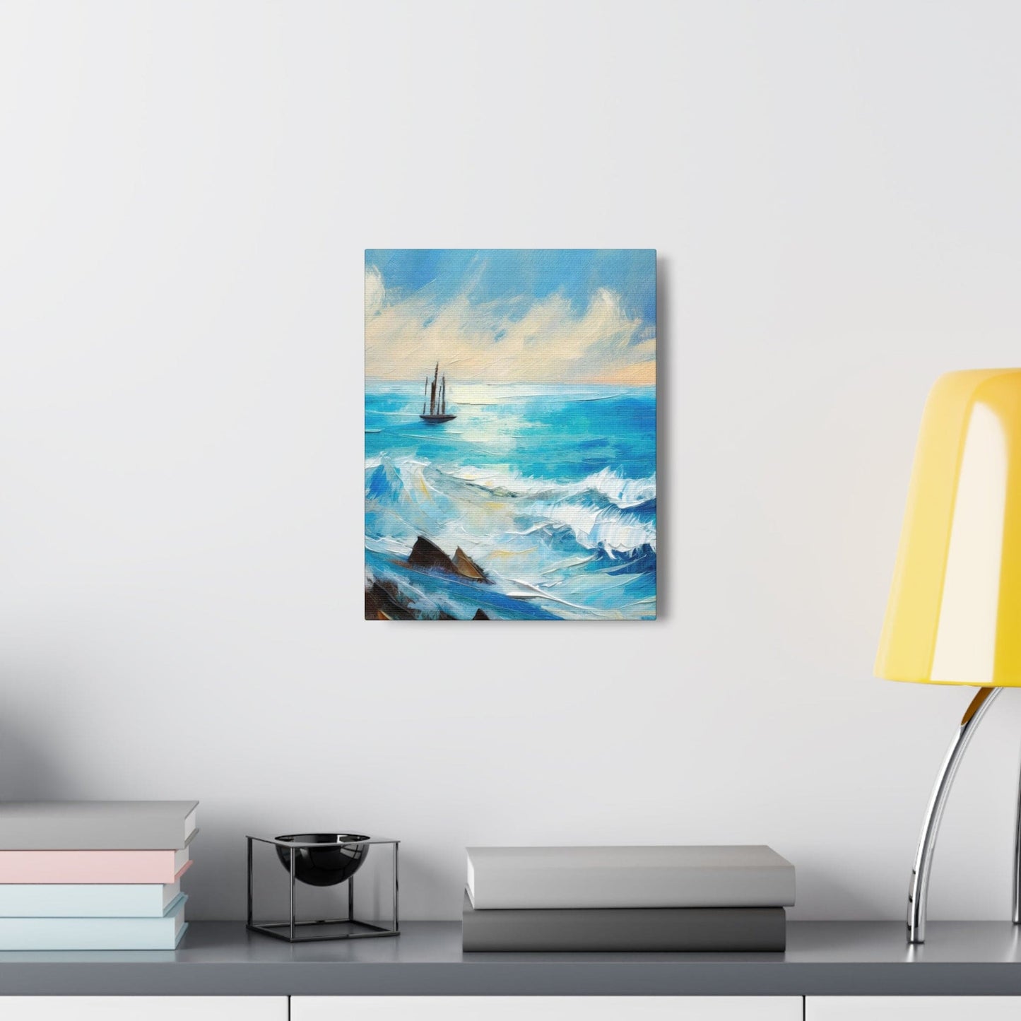 Wall Art Decor - Canvas Print Artwork - Blue Ocean