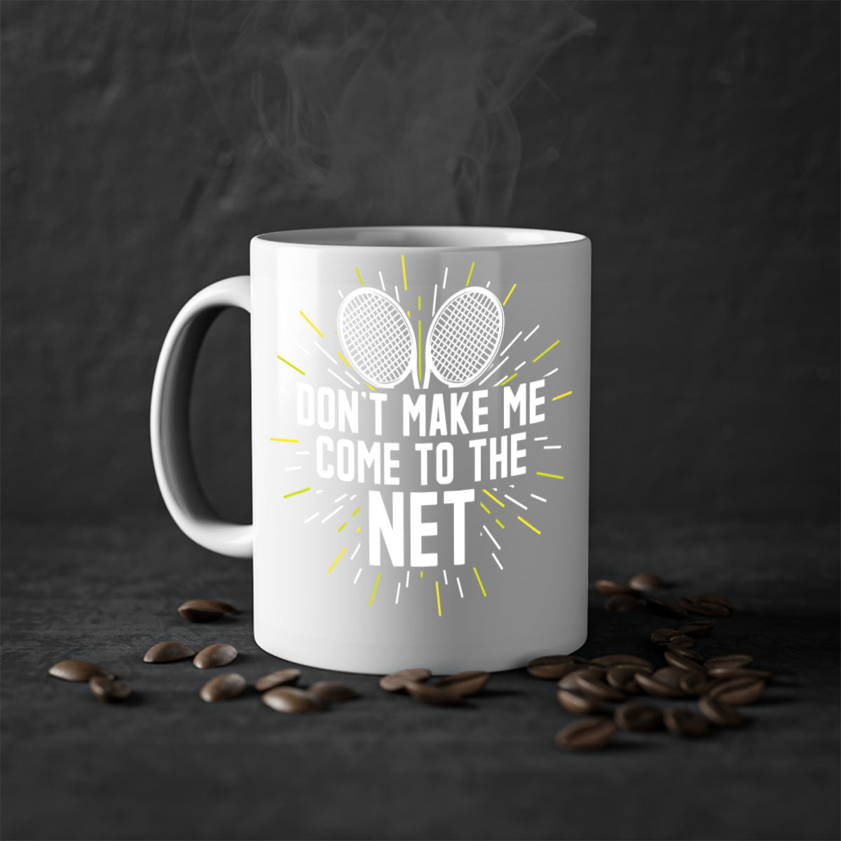 dont make me come to the net 586#- tennis-Mug / Coffee Cup